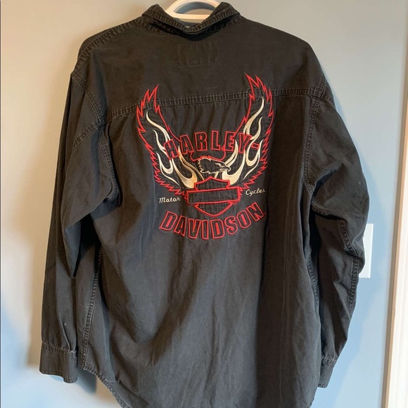 Harley Davidson Long Sleeve Button Down - Picture 3 of 3